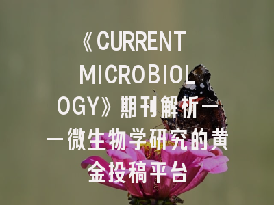 《CURRENT MICROBIOLOGY》期刊解析——微生物学研究的黄金投稿平台