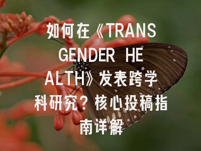 如何在《TRANSGENDER HEALTH》发表跨学科研究？核心投稿指南详解