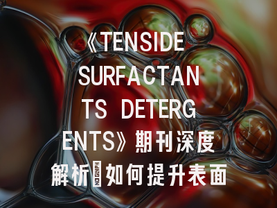 《TENSIDE SURFACTANTS DETERGENTS》期刊深度解析：如何提升表面活性剂领域投稿成功率？