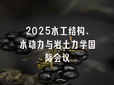 2025水工结构、水动力与岩土力学国际会议
