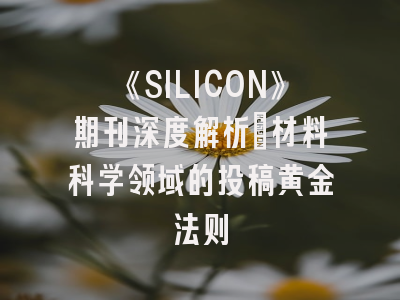 《SILICON》期刊深度解析：材料科学领域的投稿黄金法则