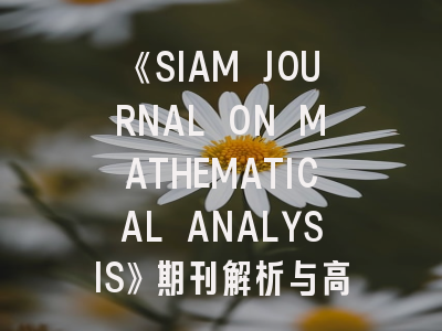 《SIAM JOURNAL ON MATHEMATICAL ANALYSIS》期刊解析与高效投稿指南