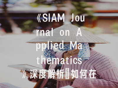 《SIAM Journal on Applied Mathematics》深度解析：如何在这本顶级期刊成功发表论文？