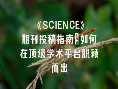 《SCIENCE》期刊投稿指南：如何在顶级学术平台脱颖而出