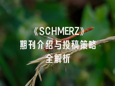 《SCHMERZ》期刊介绍与投稿策略全解析