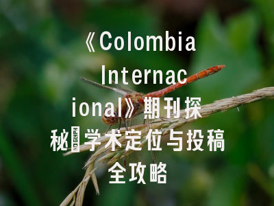 《Colombia Internacional》期刊探秘：学术定位与投稿全攻略