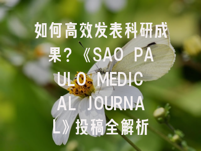 如何高效发表科研成果？《SAO PAULO MEDICAL JOURNAL》投稿全解析