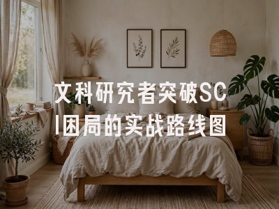 文科研究者突破SCI困局的实战路线图