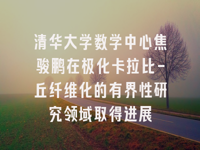 清华大学数学中心焦骏鹏在极化卡拉比-丘纤维化的有界性研究领域取得进展