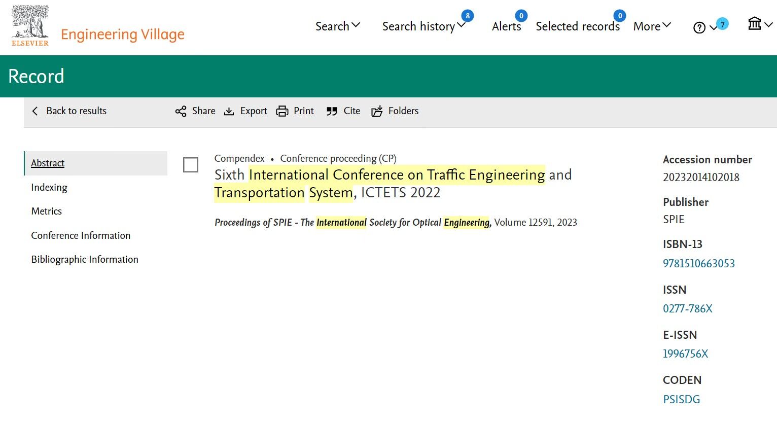 第九届交通工程与运输系统国际学术会议（ICTETS 2025）