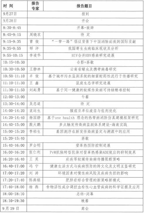 首届热带传染病与慢性病防治研究学术研讨会