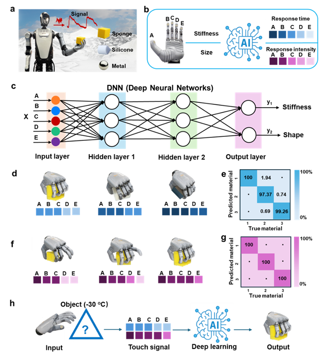 北京理工大学团队在纯水系抗冻水凝胶材料助力机器人低温触觉识别领域取得进展