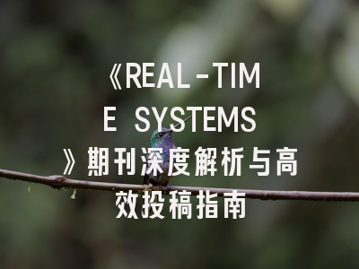 《REAL-TIME SYSTEMS》期刊深度解析与高效投稿指南