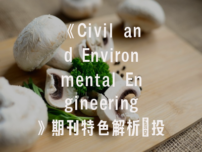 《Civil and Environmental Engineering》期刊特色解析_投稿全流程优化指南