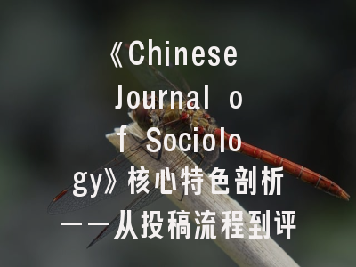 《Chinese Journal of Sociology》核心特色剖析——从投稿流程到评审标准详解