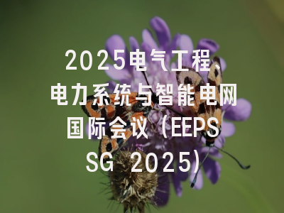 2025电气工程、电力系统与智能电网国际会议（EEPSSG 2025）