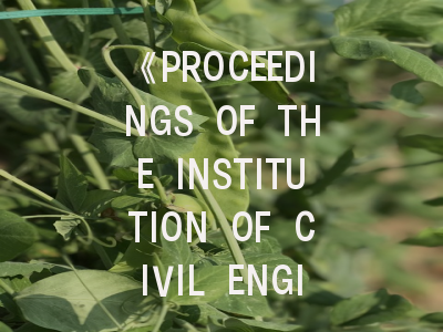 《PROCEEDINGS OF THE INSTITUTION OF CIVIL ENGINEERS-ENGINEERING SUSTAINABILITY》期刊介绍与投稿策略全解析