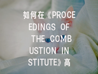 如何在《PROCEEDINGS OF THE COMBUSTION INSTITUTE》高效发表科研成果？