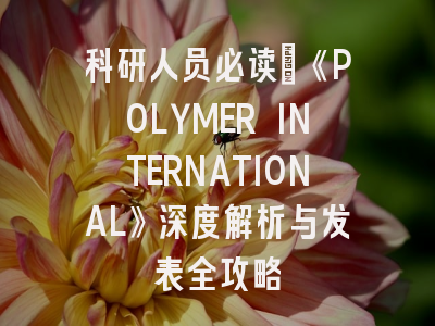 科研人员必读：《POLYMER INTERNATIONAL》深度解析与发表全攻略