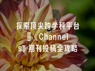 探索顶尖跨学科平台：《Channels》期刊投稿全攻略