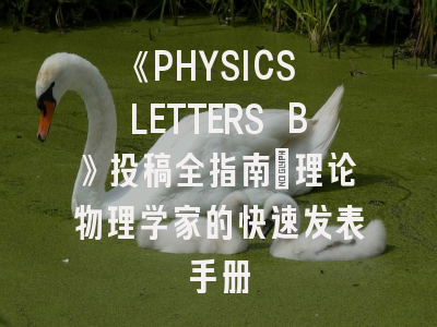 《PHYSICS LETTERS B》投稿全指南：理论物理学家的快速发表手册