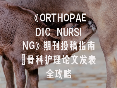《ORTHOPAEDIC NURSING》期刊投稿指南：骨科护理论文发表全攻略