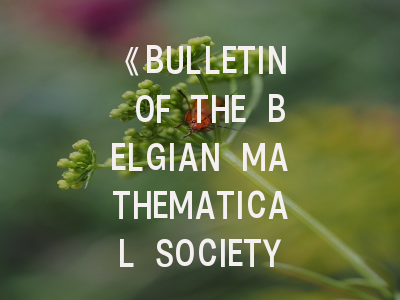 《BULLETIN OF THE BELGIAN MATHEMATICAL SOCIETY-SIMON STEVIN》｜核心价值与投稿战略全解析