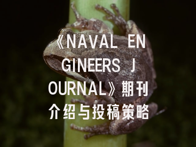 《NAVAL ENGINEERS JOURNAL》期刊介绍与投稿策略