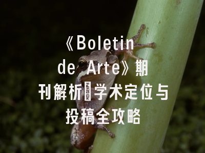 《Boletin de Arte》期刊解析：学术定位与投稿全攻略