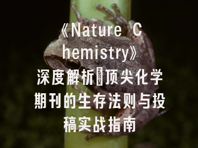 《Nature Chemistry》深度解析：顶尖化学期刊的生存法则与投稿实战指南