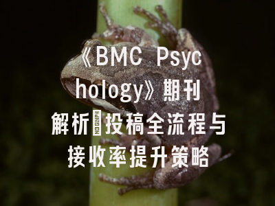 《BMC Psychology》期刊解析｜投稿全流程与接收率提升策略