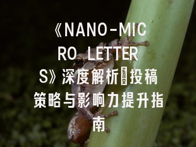 《NANO-MICRO LETTERS》深度解析：投稿策略与影响力提升指南
