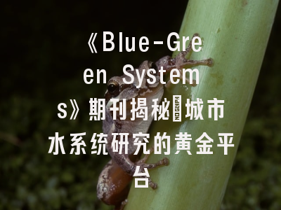 《Blue-Green Systems》期刊揭秘_城市水系统研究的黄金平台