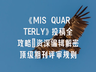 《MIS QUARTERLY》投稿全攻略：资深编辑解密顶级期刊评审规则