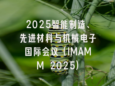 2025智能制造、先进材料与机械电子国际会议（IMAMM 2025）