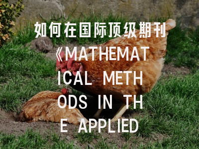 如何在国际顶级期刊《MATHEMATICAL METHODS IN THE APPLIED SCIENCES》成功发表论文？