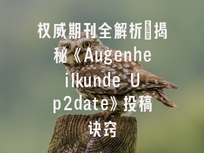 权威期刊全解析｜揭秘《Augenheilkunde Up2date》投稿诀窍