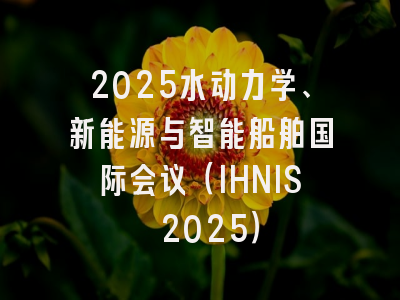 2025水动力学、新能源与智能船舶国际会议（IHNIS 2025）
