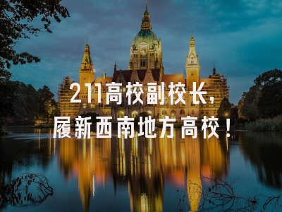 211高校副校长，履新西南地方高校！