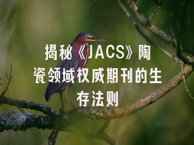 揭秘《JACS》陶瓷领域权威期刊的生存法则