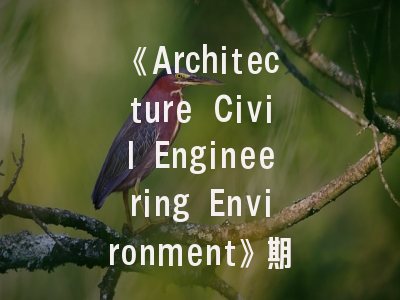 《Architecture Civil Engineering Environment》期刊特色解析——建筑环境领域学者的发表指南