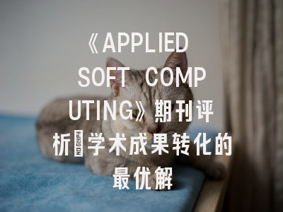 《APPLIED SOFT COMPUTING》期刊评析_学术成果转化的最优解
