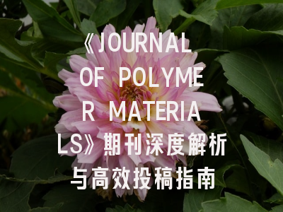 《JOURNAL OF POLYMER MATERIALS》期刊深度解析与高效投稿指南