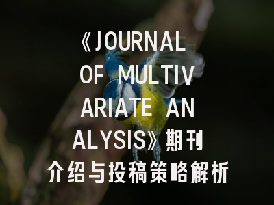 《JOURNAL OF MULTIVARIATE ANALYSIS》期刊介绍与投稿策略解析