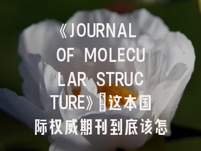 《JOURNAL OF MOLECULAR STRUCTURE》：这本国际权威期刊到底该怎么投？