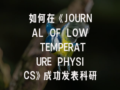 如何在《JOURNAL OF LOW TEMPERATURE PHYSICS》成功发表科研成果：科研老兵的实战指南