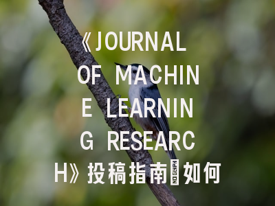 《JOURNAL OF MACHINE LEARNING RESEARCH》投稿指南：如何在这个顶级期刊发表研究成果