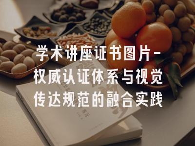 学术讲座证书图片-权威认证体系与视觉传达规范的融合实践