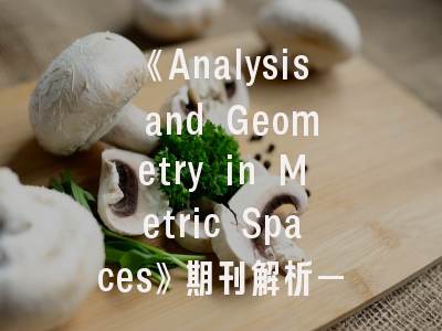 《Analysis and Geometry in Metric Spaces》期刊解析——顶尖学者都在用的投稿策略