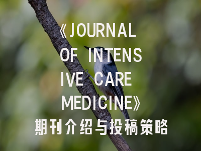 《JOURNAL OF INTENSIVE CARE MEDICINE》期刊介绍与投稿策略全解析